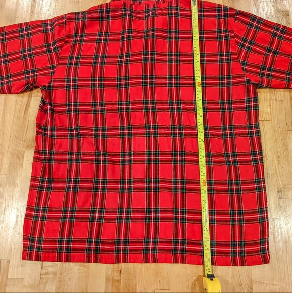 Disney Store Flannel Mickey Mouse Winter Sledding Pajama Shirt Size 2XL - Picture 3 of 6